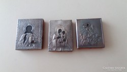 Orosz ezüst 875 ös (84) kis ikonok