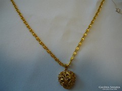 18 karátos -gold filled- nyaklánc görögmintás +medál 