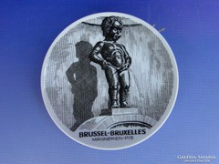 0F802 Belga porcelán falitányér BRUXELLES