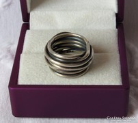 Modernista, kézműves ezüst gyűrű - 15,7 gr