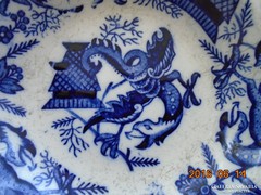 Múzeális-Petrus Regout-Sphinx-kobaltkék DRAGON tányér