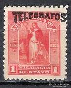 Nicaragua 1892 Telegrafos 1 centimos / nem falcos /