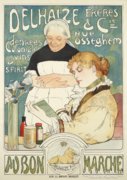 Francia art nouveau poster reprodukció.