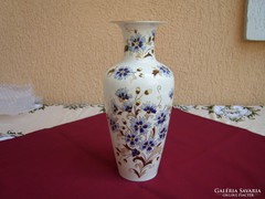 Zsolnay búzavirág mintás váza 27cm