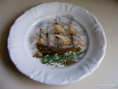 vitorlás hajó kis tányér - Winterling porcelán
