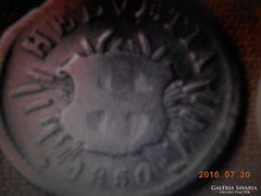 Svájc ezüst 5 rappen 1850 