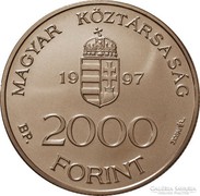Integráció az Európai Unióba 1997 BU 2000 forint - ezüstérme