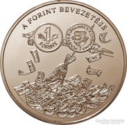 A magyar pénz krónikája - A forint bevezetése - ezüst érme