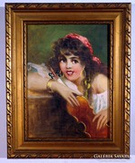 Szőllősy János ( 1884-) ! " Cigány lány"