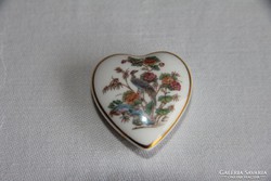 Wedgwood Kutani szív alakú gyűrűs doboz