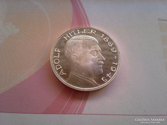 Adolf Hitler ezüstözött érme 16 gramm