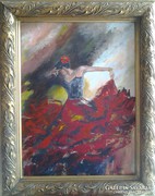Táncosnő  6. c. festmény