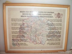 Antik térkép a régi Magyarországról eladó!