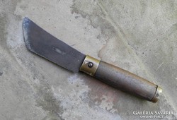 régi szíjjártó , cipész bőr vágó kés jelzett