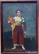 Gecse Árpád -  A korsós lány ( Goya után 1934)