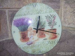 Lavender mot wall clock + box decorative large. Also a gift
