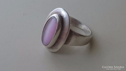 Gyönyörű macskaszemes ezüst gyűrű 