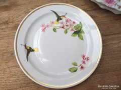 Zsolnay kolibris sütistányér