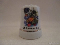 Porcelán gyűszű - Bahama