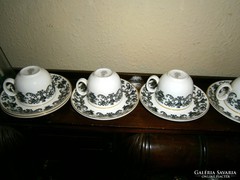 Royal Doutlon angol 6 személyes porcelán kávés készlet