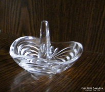 Gyűrű tartó kristály üveg