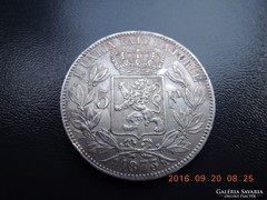 5 Frank Belgium 1875 EF gyűjteményből