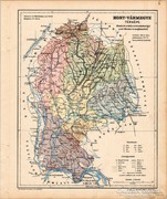 Hont - vármegye térkép 1905, eredeti