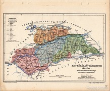 Kis - Küküllő vármegye térkép 1905, eredeti