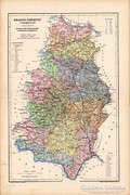 Krassó - Szörény vármegye térkép 1905, eredeti