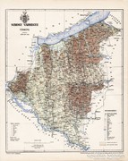 Somogy vármegye térkép 1897, antik, eredeti