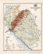 Pozsony vármegye térkép 1897 II., antik, eredeti