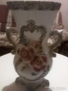 Olasz Capodimonte porcelán váza 