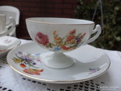Cseh Epiag porcelán talpas teás csésze szettek