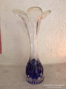 Szirom szájú üvegváza (14)  - glass vase