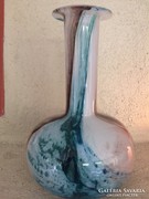 Muranói fújt üveg opalin váza - murano art glass vase (14)