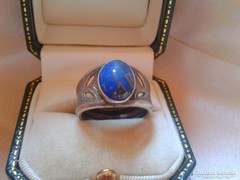 Antik lapis lazuli köves ezüst gyűrű