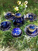 Bavaria Kobalt kék teás készlet 