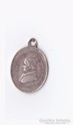 Apró antik ezüst IX.Pius pápa medál pici 2cm 1938