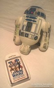 Branded starwars card and r2d2 mascot