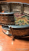 Unique 900 Silver Vietnamese Bracelet with Large Elements