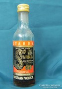 Régi miniüveg szovjet Starka Old vodka félig TELE mini üveg 