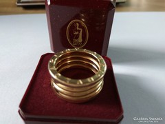 14 kr. Arany gyűrű Bvlgari felirattal