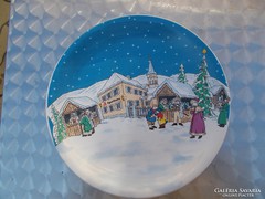 6 db.karácsonyi porcelán tál,tányér 27 cm