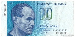 10 markkaa 1986 finn