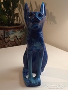Régi lapisz lazuli jellegű egyiptomi macska cica