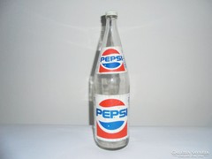 Pepsi Cola üdítős üveg palack - papír címkés - 1 liter