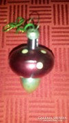 Karácsonyfa dísz, karácsonyi retro gomba formájú
