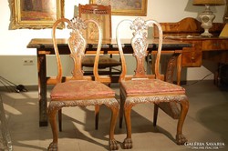 Chippendale székek, eredeti darabok Angliából 1800-as évek