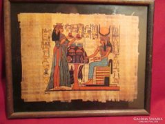 KÉP1 21x26 cm egyiptomi kép pergamenre