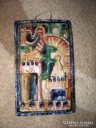 Sövegjártó Mária kerámia falikép
